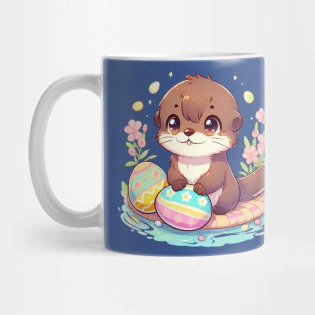 Otterly cute easter otter by Malus Cattus